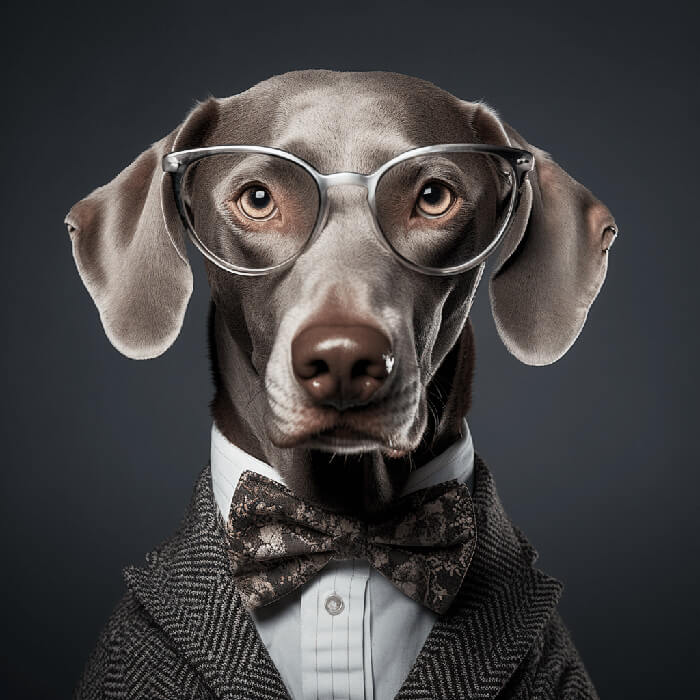 Elegant Weimaraner