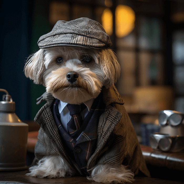 Elegant Dandie Dinmont Terrier