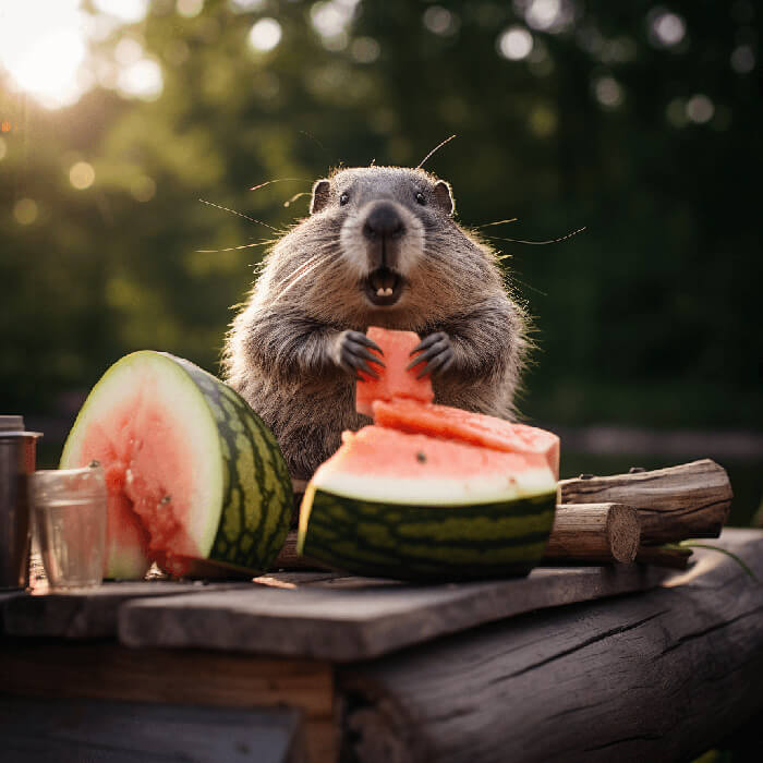 Uh, oh... I think they saw me (hungry Marmot)